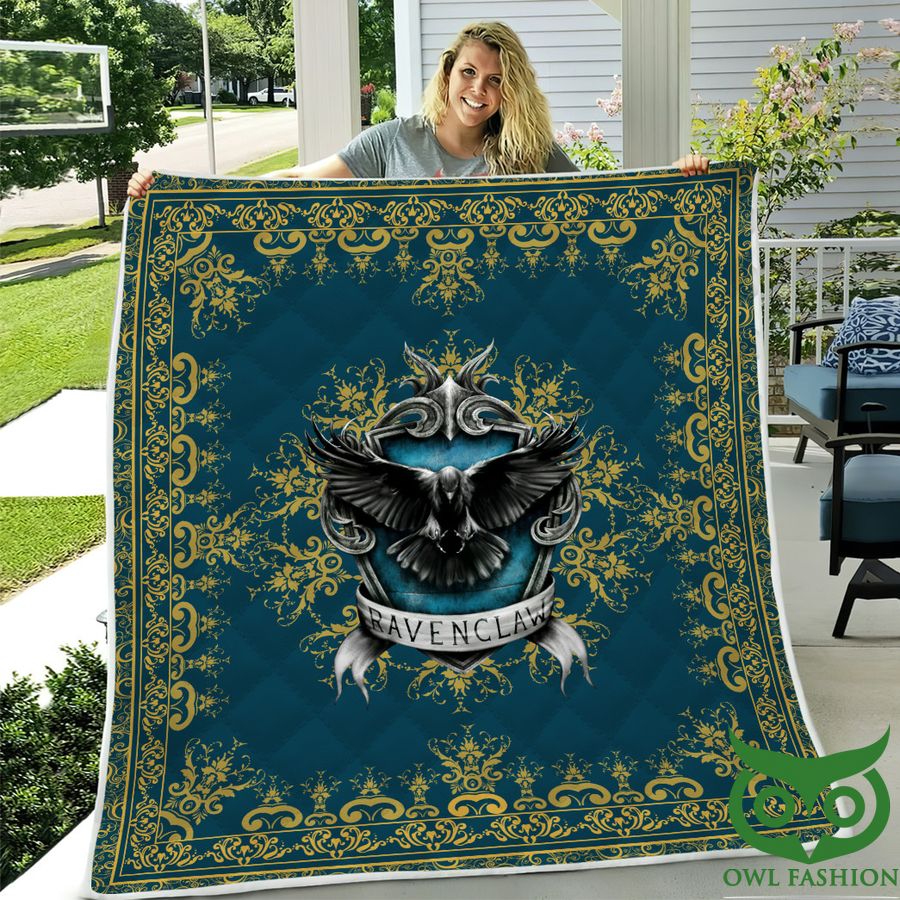 15 3D Harry Potter Ravenclaw Eagle Blue Quilt Blanket