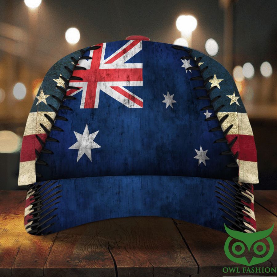 75 Australia Flag American Flag Classic Cap Pride Australia Patriotic Merch Gifts For Men Australia