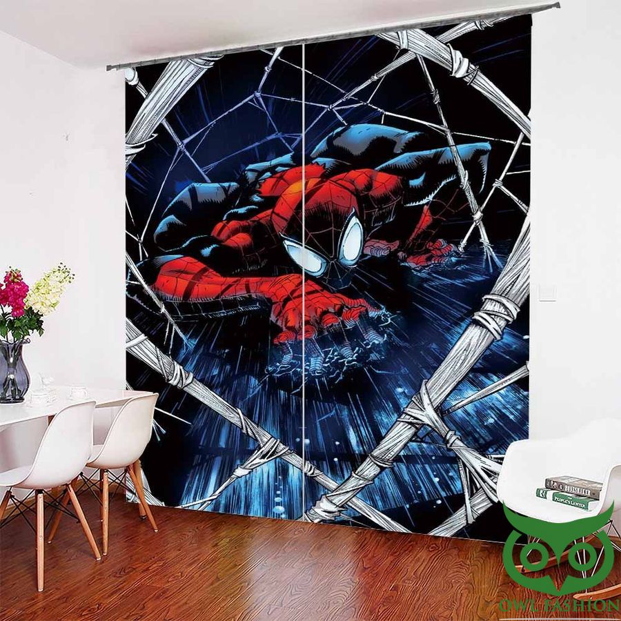4 Marvel Spiderman In Net Window Curtain