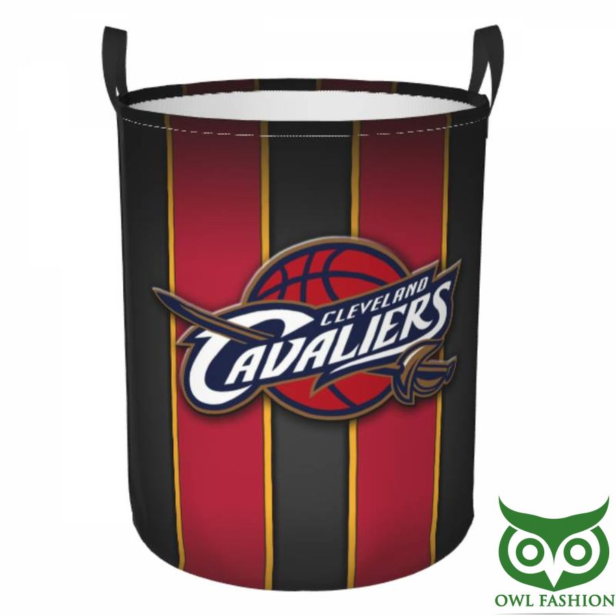 14 Cleveland Cavaliers Circular Hamper Black Red Laundry Basket