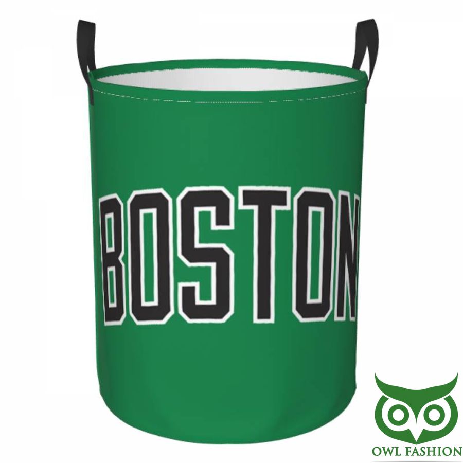 Boston Celtics Circular Hamper Green Laundry Basket