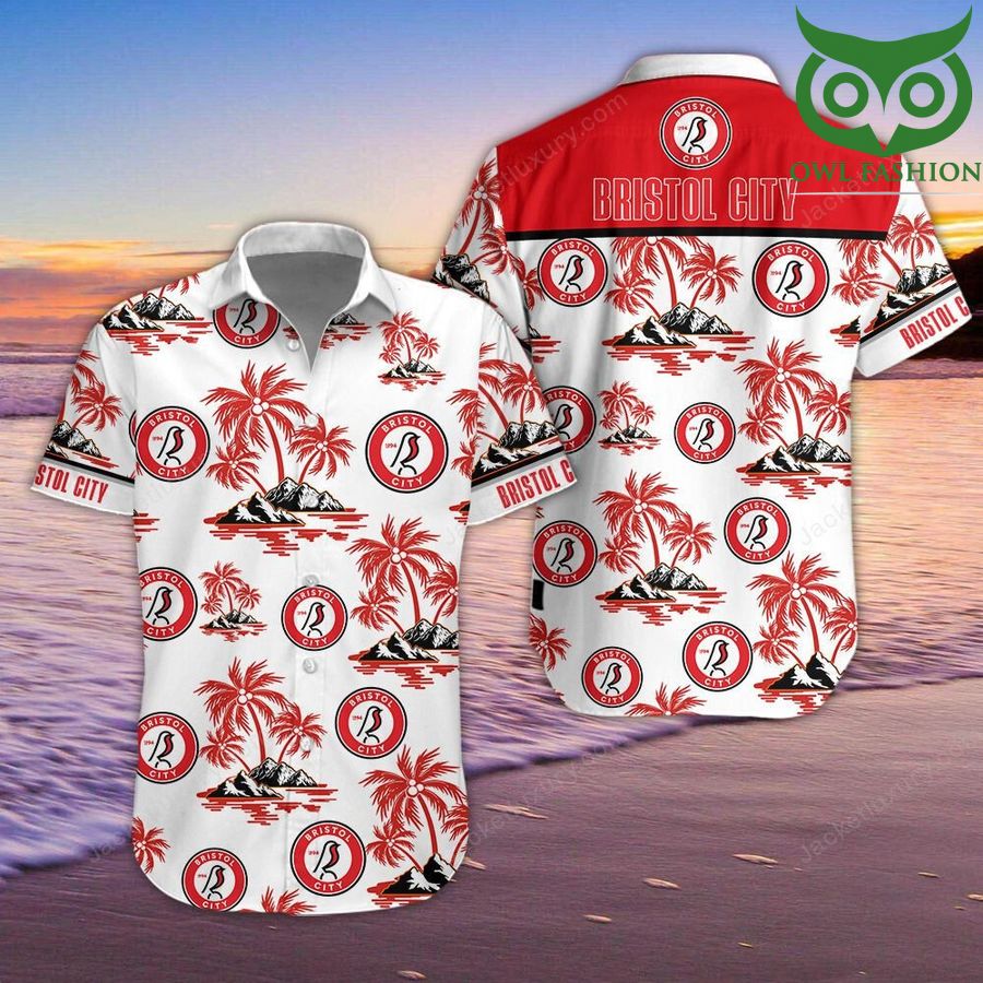 EFL Championship Bristol City Hawaiian Shirt Summer Shirt 