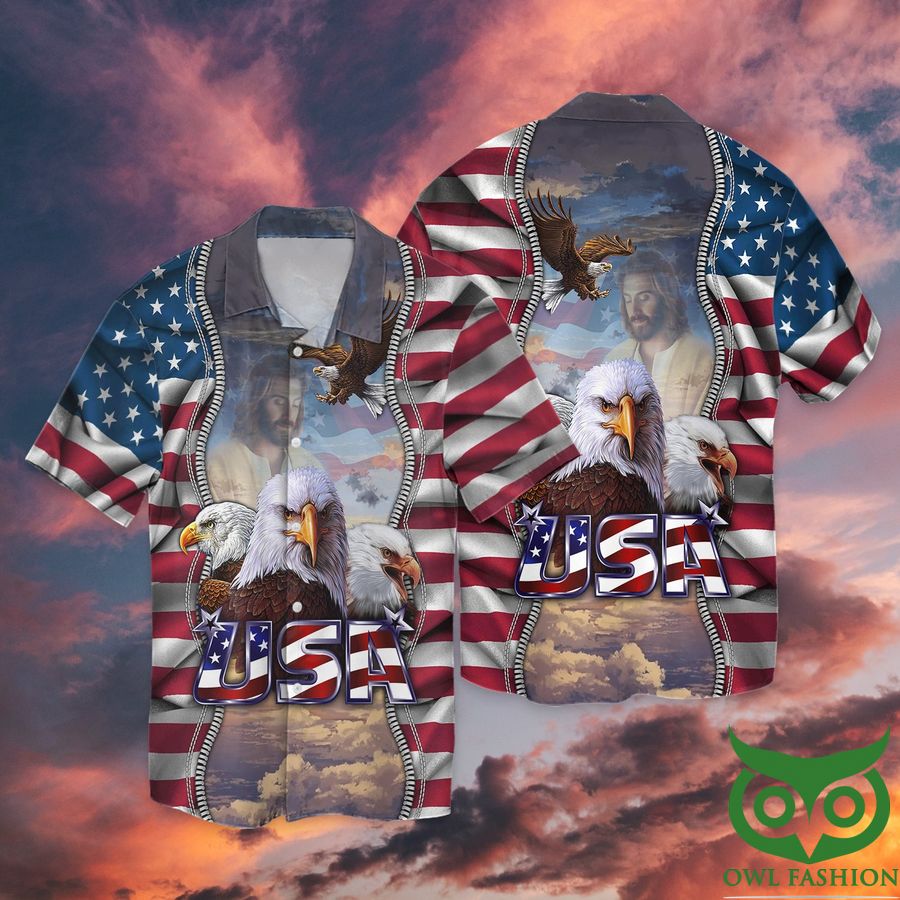 Eagle American USA God Independence Day Is Coming Hawaiian Shirt 