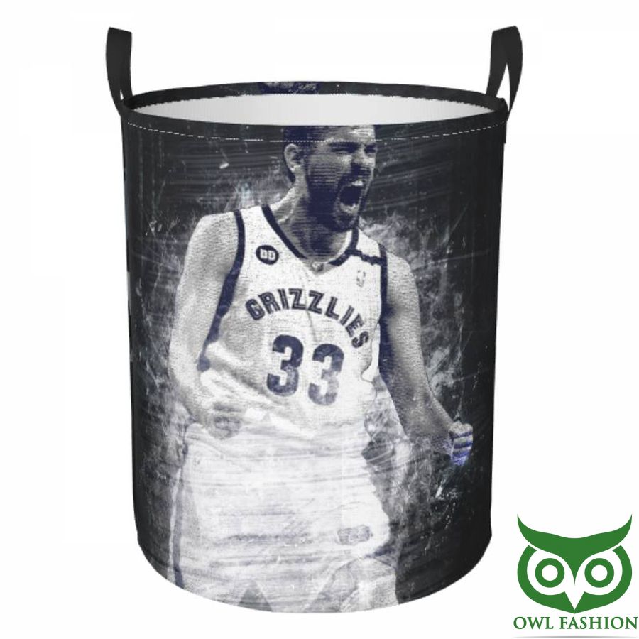 Memphis Grizzlies Circular Hamper Player Laundry Basket