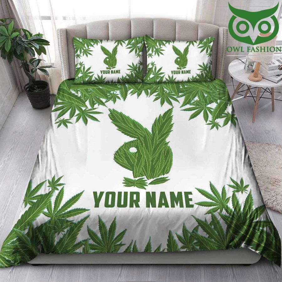 Personalized Weed play boy Bedding Set