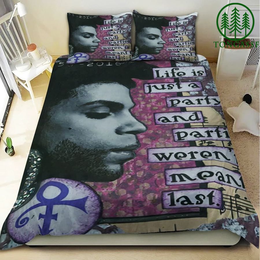 30 The Artist Prince life is just a party bedding set