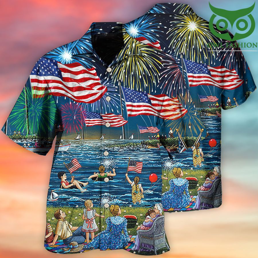 Miami Marlins MLB Hawaiian Shirt Independence Day Shirt For Fans -  Freedomdesign