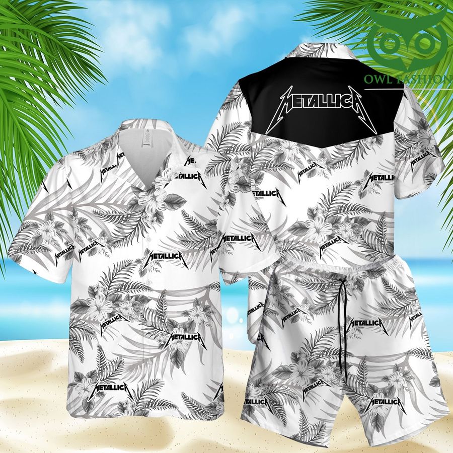 Metallica brand 3D Hawaii Shirts Shorts summer
