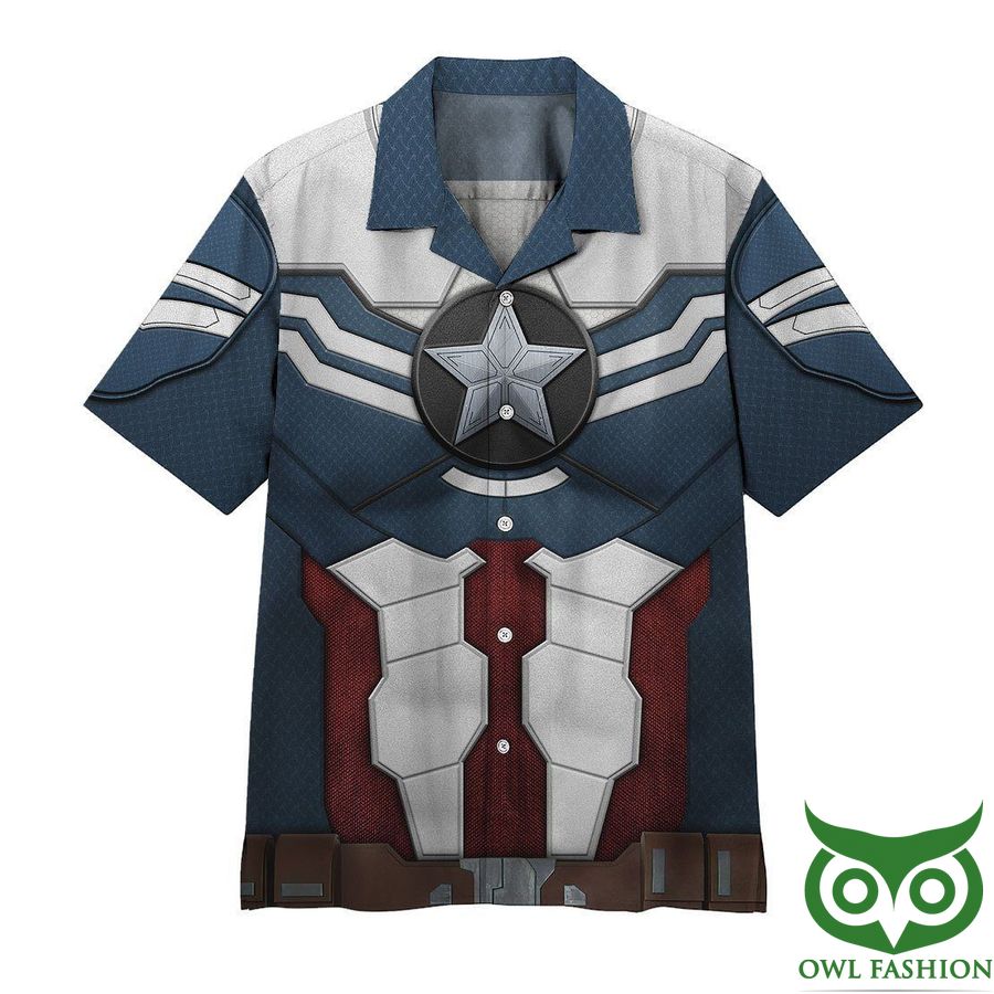 3D Sam Wilson Captain America Custom Hawaiian Shirt
