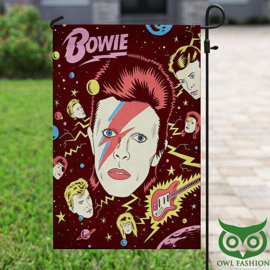 The Chameleon of Rock David Bowie Brown Flag