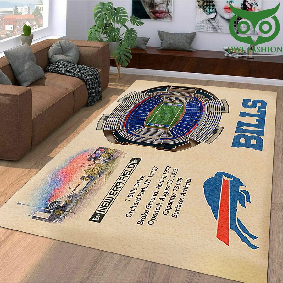 Fan Design Buffalo Bills Stadium 3D View Area Rug