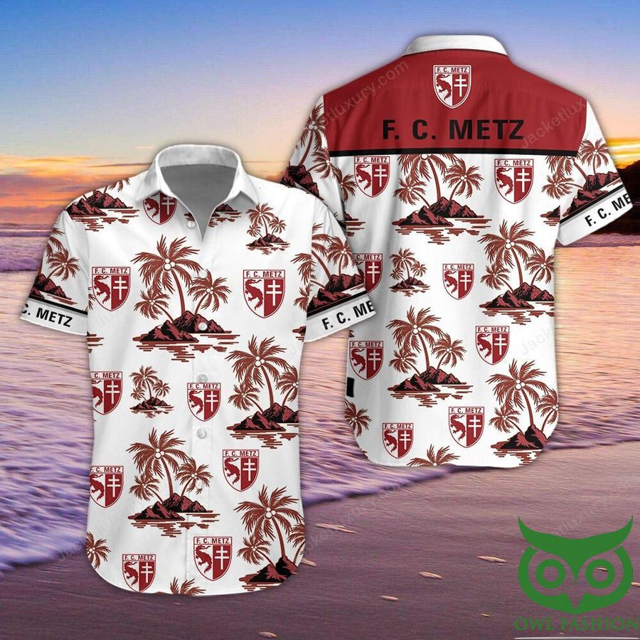 FC Metz Short-Sleeve Hawaiian Shirt