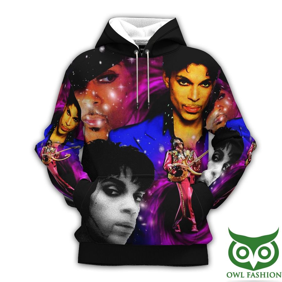 The Artist Prince Different Outfits Black 3D Hoodie