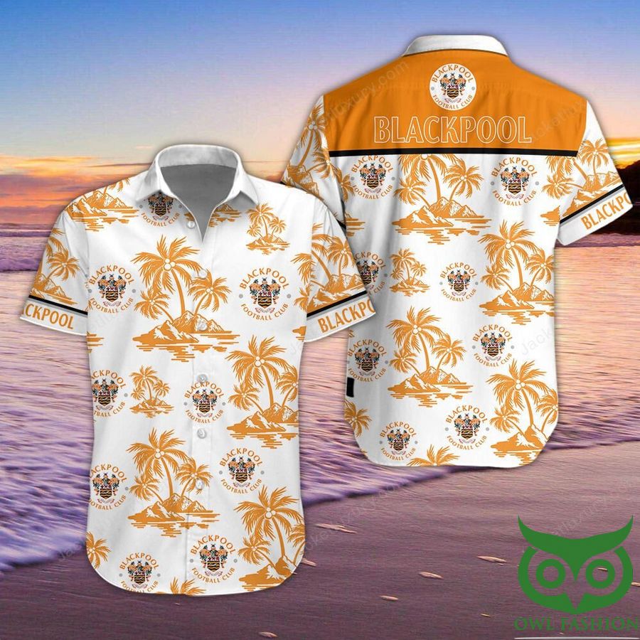 Blackpool F.C Button Up Shirt Hawaiian Shirt