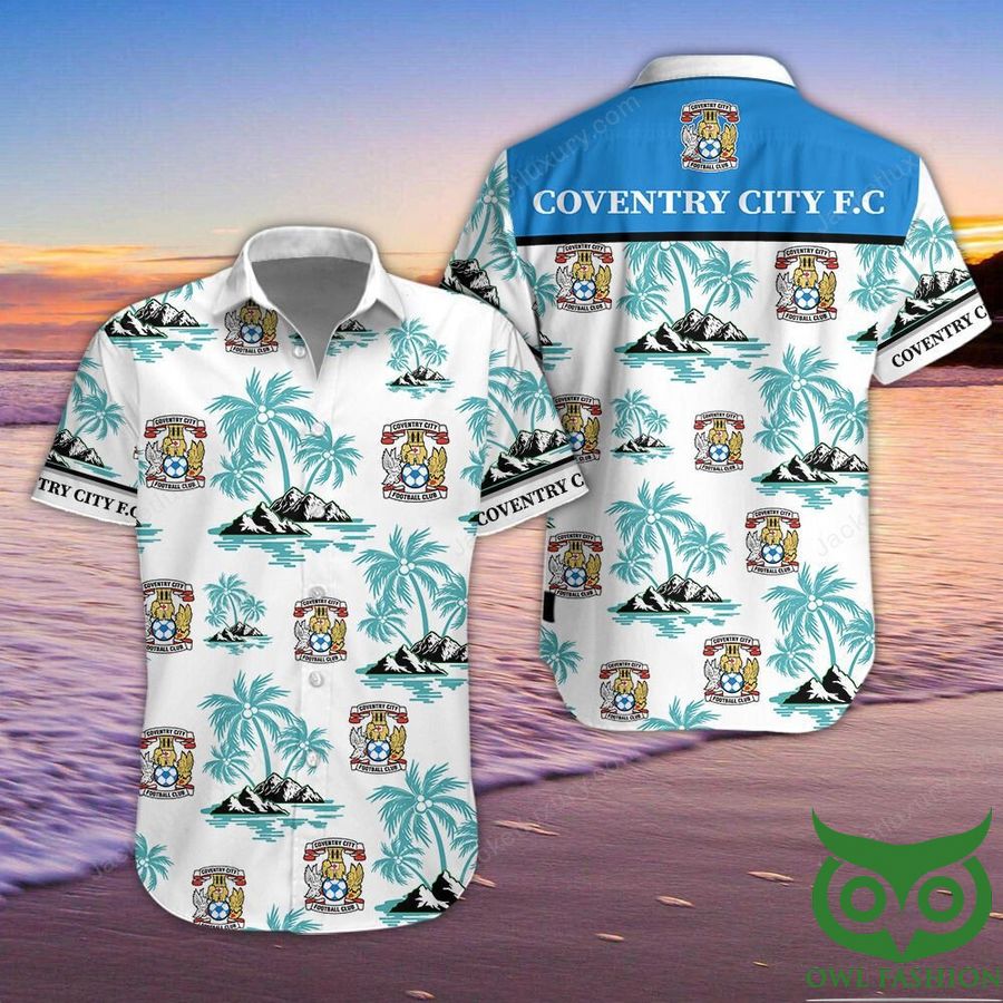 Coventry City F.C Button Up Shirt Hawaiian Shirt