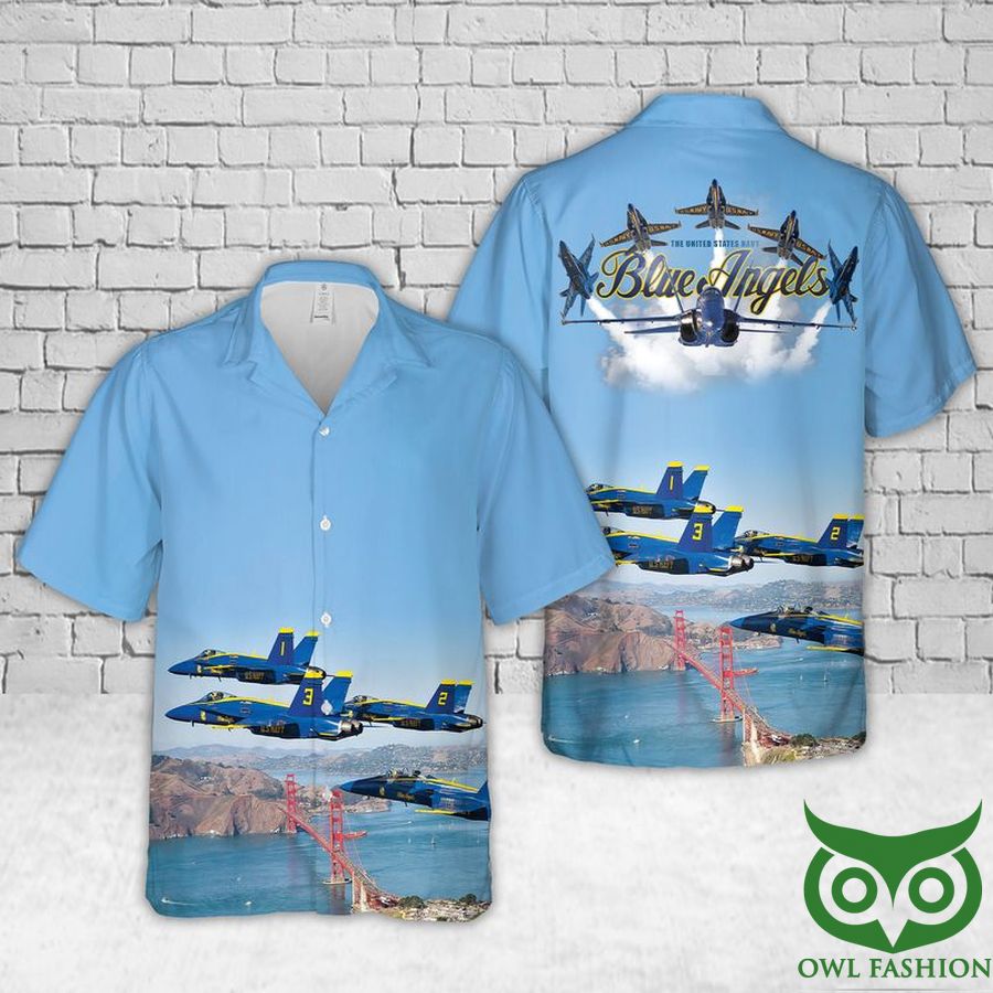 US Navy Blue Angels aircraft Hawaiian Shirt