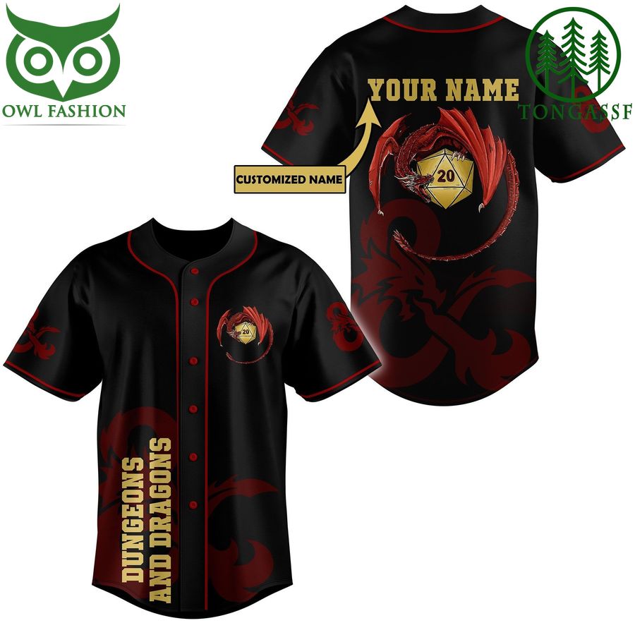Custom Name dungeons and dragons Limted Edition baseball jersey shirt
