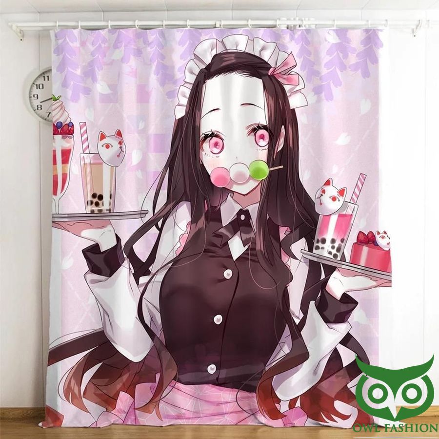 Demon Slayer Kimetsu Waiter 3D Printed Window Curtain