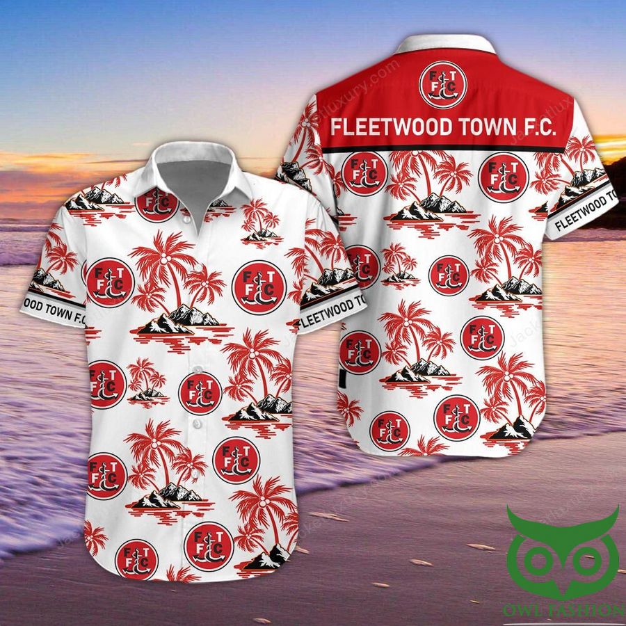 Fleetwood Town Button Up Shirt Hawaiian Shirt