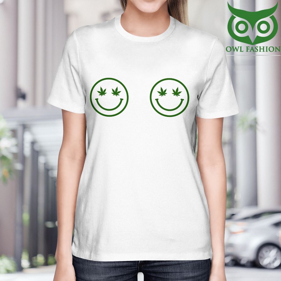 Weed smile Woman white T-Shirt