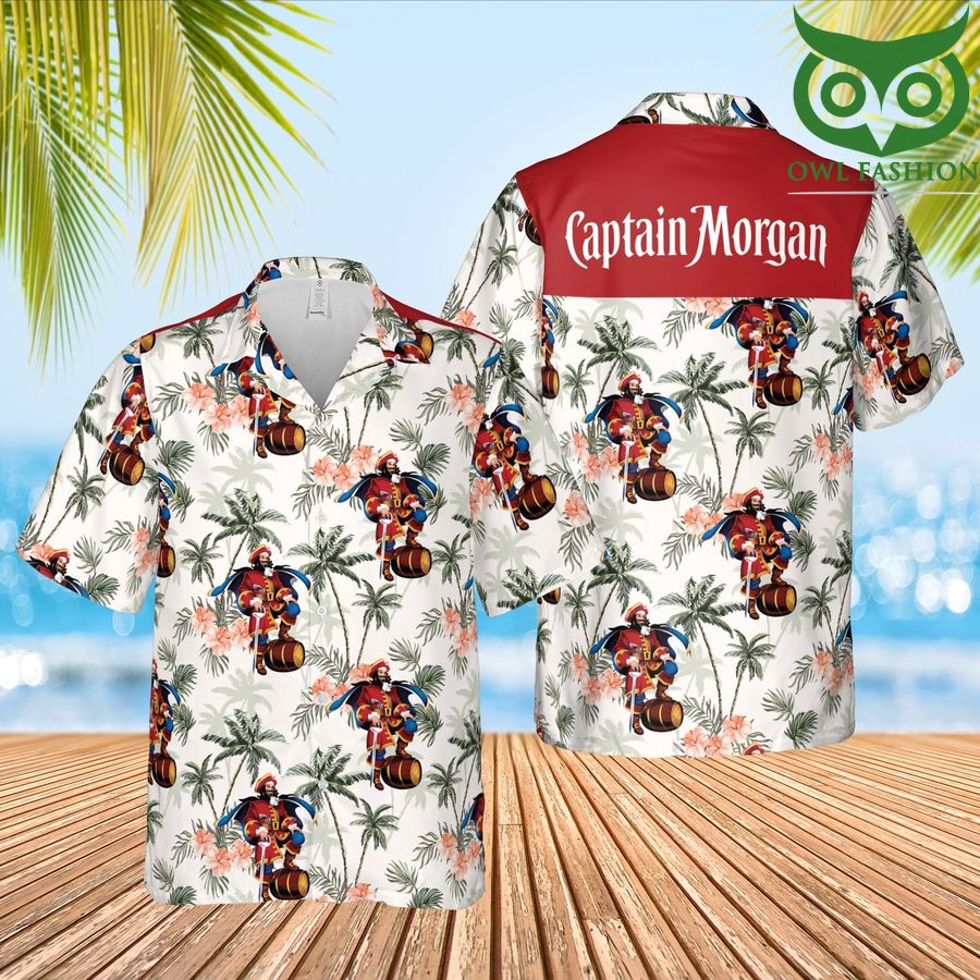 Captain Morgan whiskey Drinking Lovers Hawaii Style Hawaiian Shirt