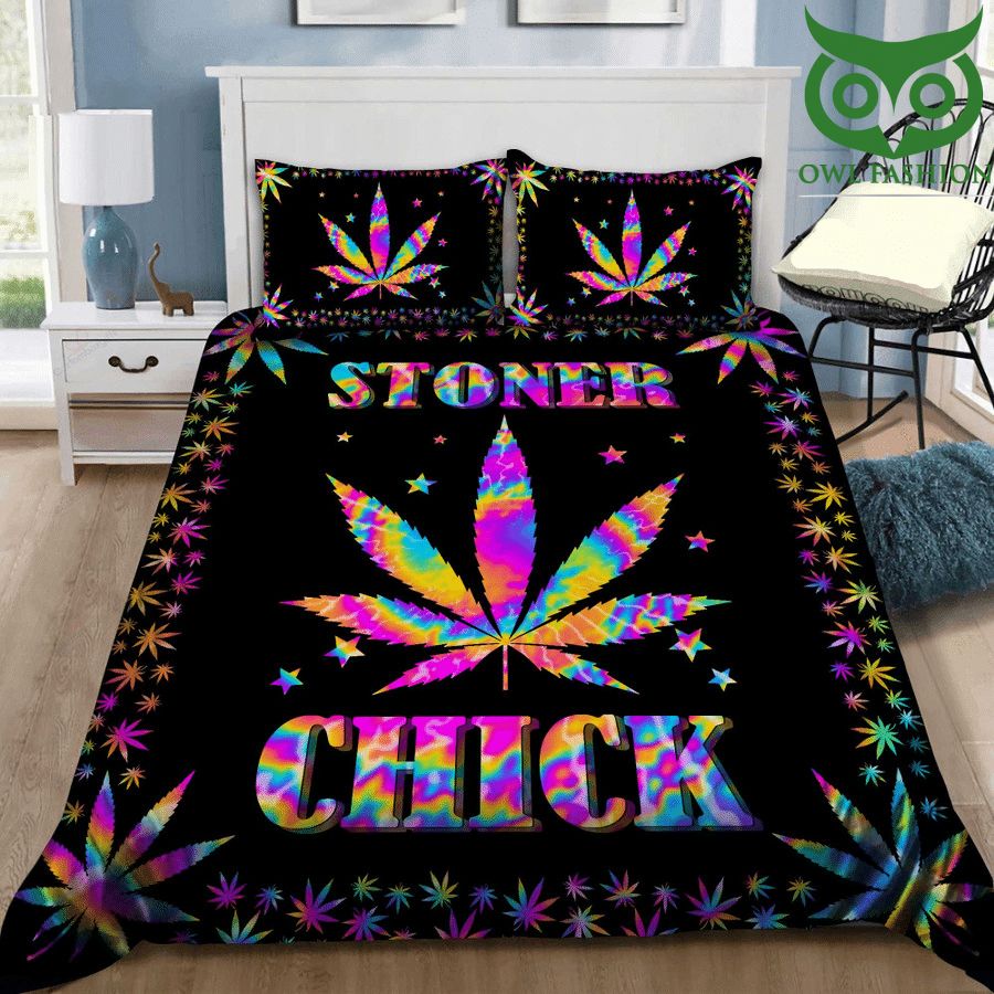 Weed cannabis Stoner Chick Bedding Set