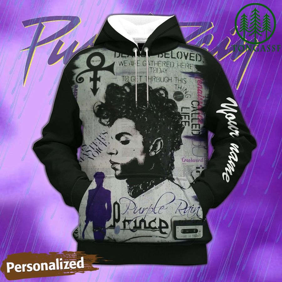 39 Personalized The Artist Prince purple rain dearly beloved 3d Hoodie