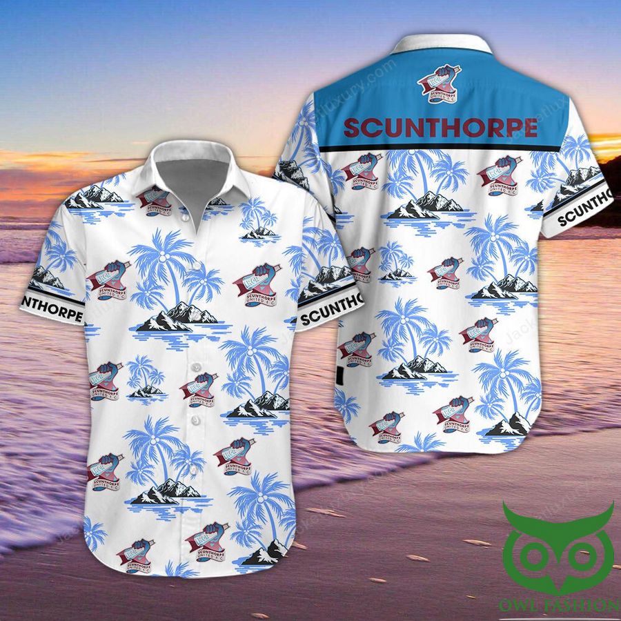 39 Scunthorpe United Button Up Shirt Hawaiian Shirt