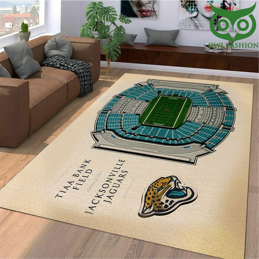 Fan Design Jacksonville Jaguars Stadium 3D View Area Rug