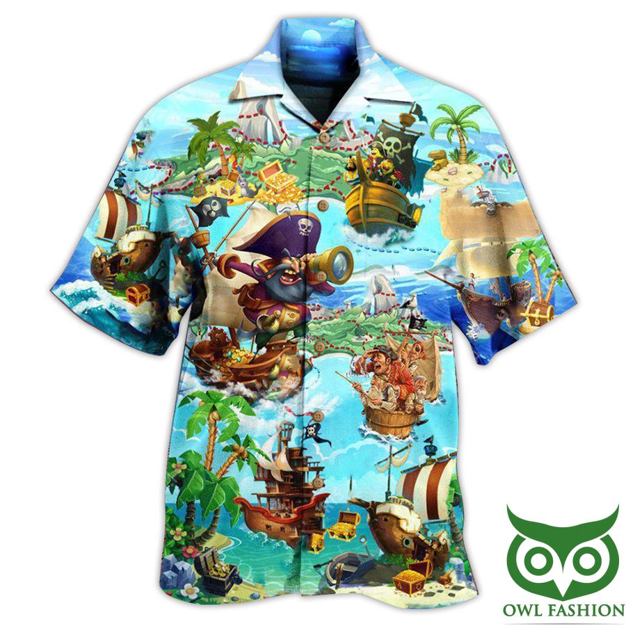 65 Pirates It Is Time Of Treasure Hunting Edition Hawaiian Shirt