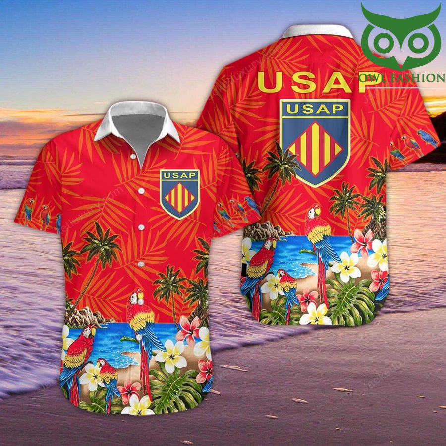 46 USA Perpignan Hawaiian Shirt Hawaiian Shirtsummer button up