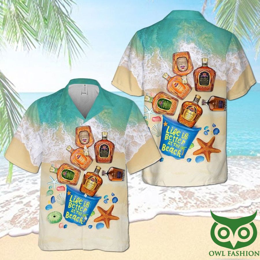 Crown Royal Beach Wave Sand Hawaiian Shirt
