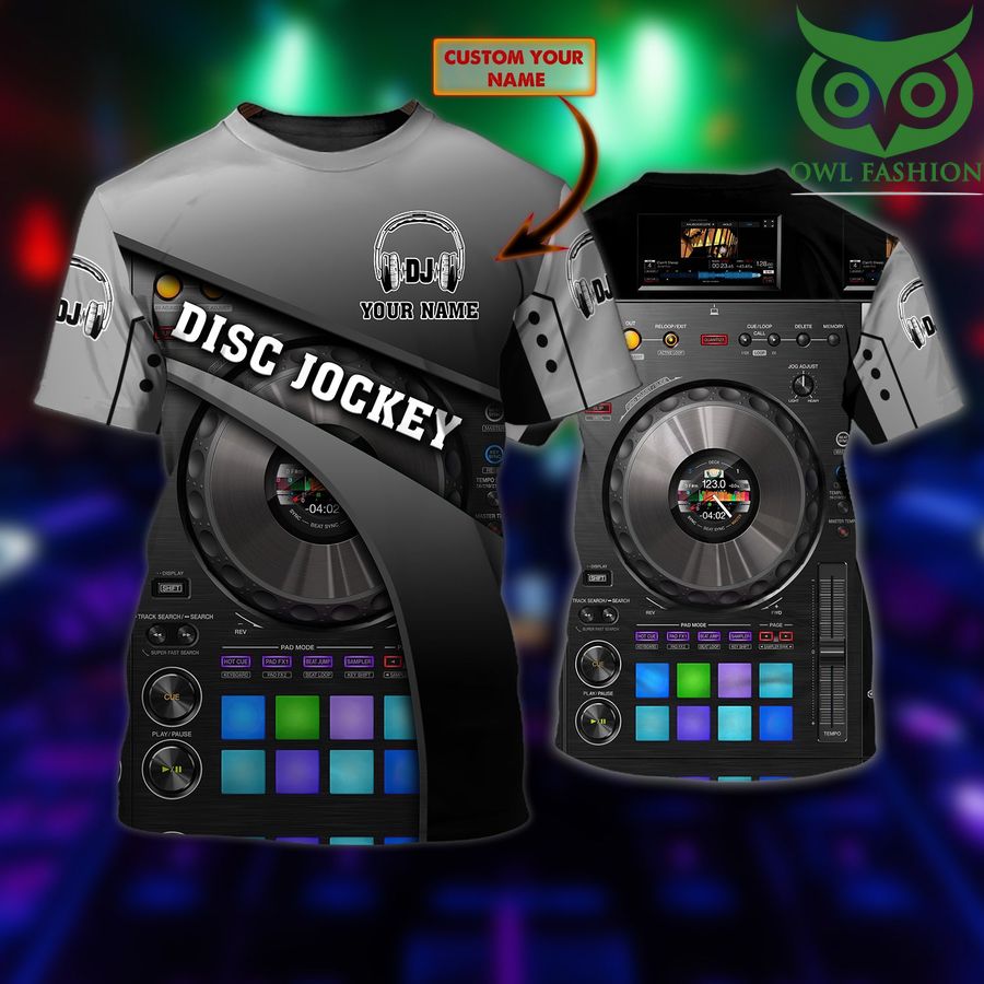 Disc Jockey DJ equipment personalized 3D T-Shirt