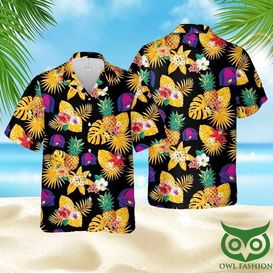 Taco Bell Pineapple Beach Hawaiian Shirt