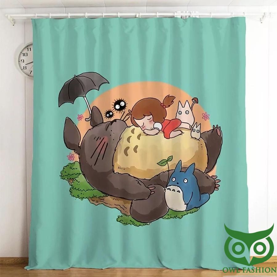 Tonari No Totoro Ghibli Studio Movie Window Curtain