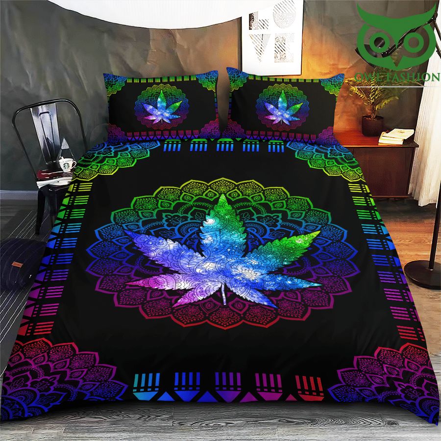 420 weed highlighted pattern Bedding Set