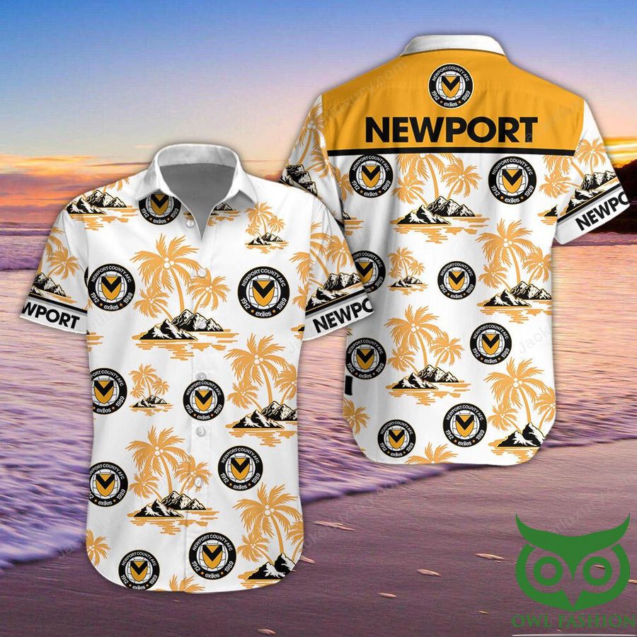 Newport County Button Up Shirt Hawaiian Shirt