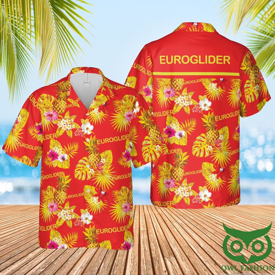 Euroglider Condoms Red and Yellow Hawaiian Shirt 