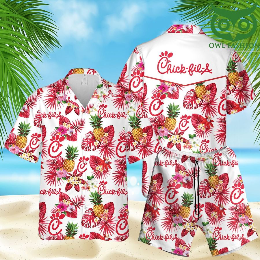 Chick fil A Hawaiian Fast Food Fans summer Shirts Shorts