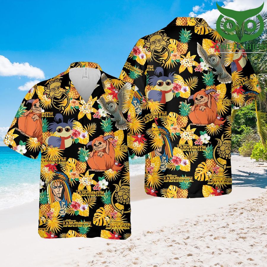 Labyrinth Tropical Summer Hawaiian Shirt 