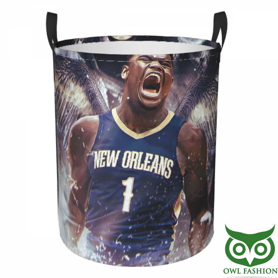 New Orleans Pelicans Circular Hamper Emotional Player Laundry Basket