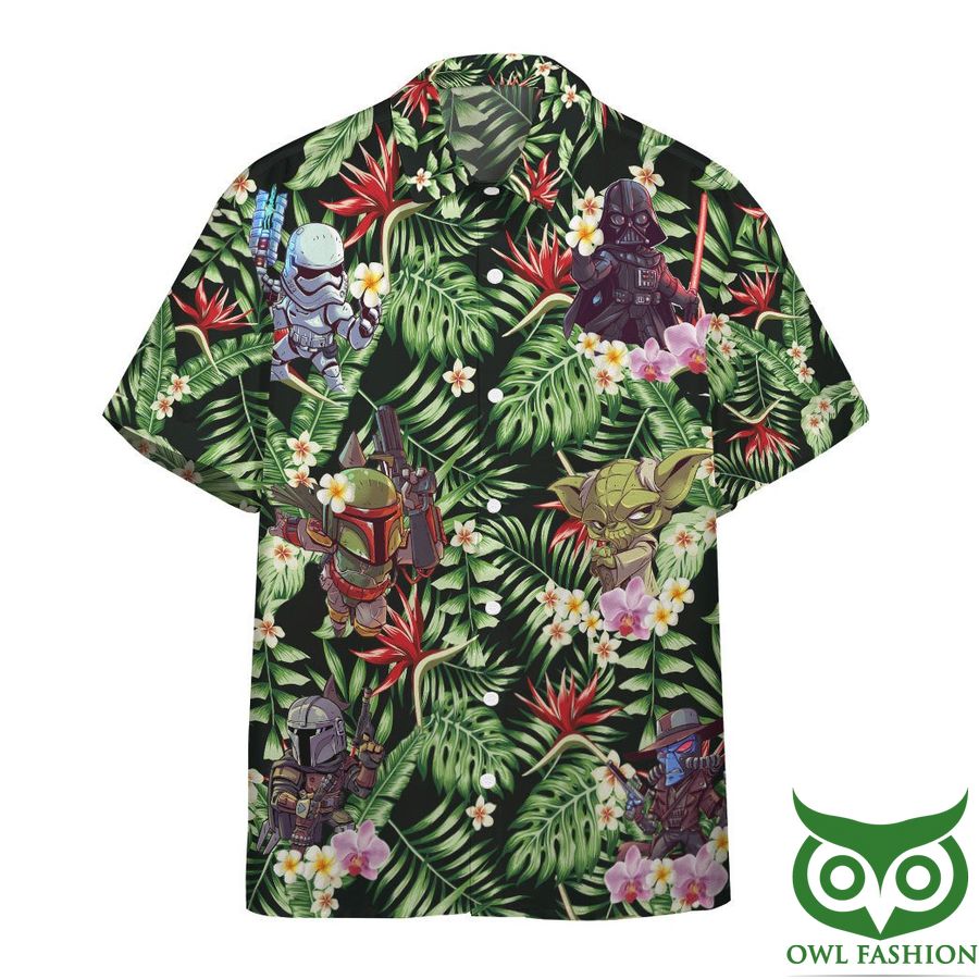 3D Star Wars Mini Characters The Floral Vibe Custom Hawaiian Shirt