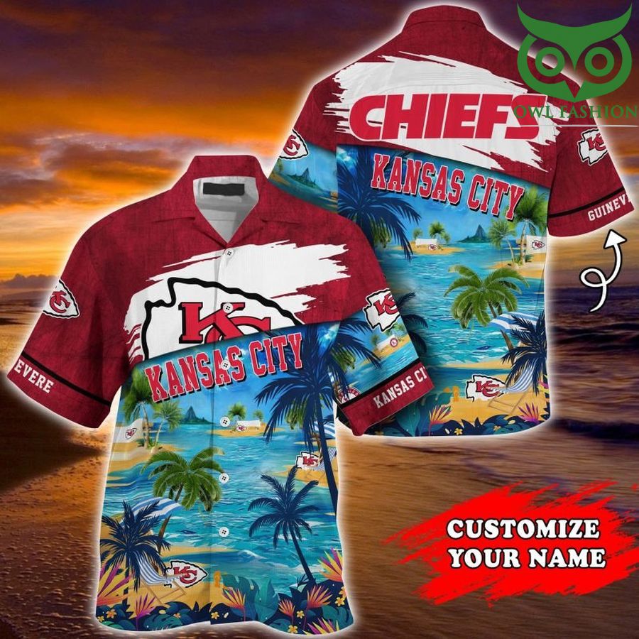 Kansas City Chiefs NFL beach Customized Summer Hawaiian Shirt