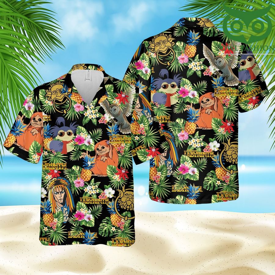 Labyrinth Hawaii Style Summer Hawaiian Shirt 
