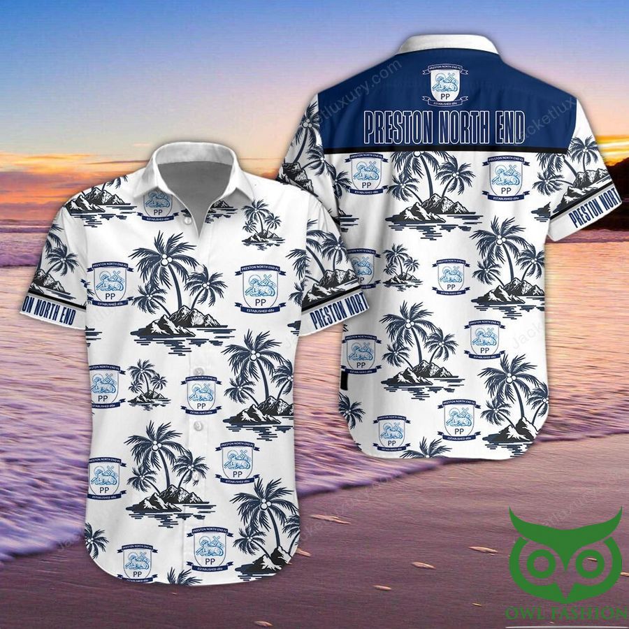 Preston North End F.C Button Up Shirt Hawaiian Shirt