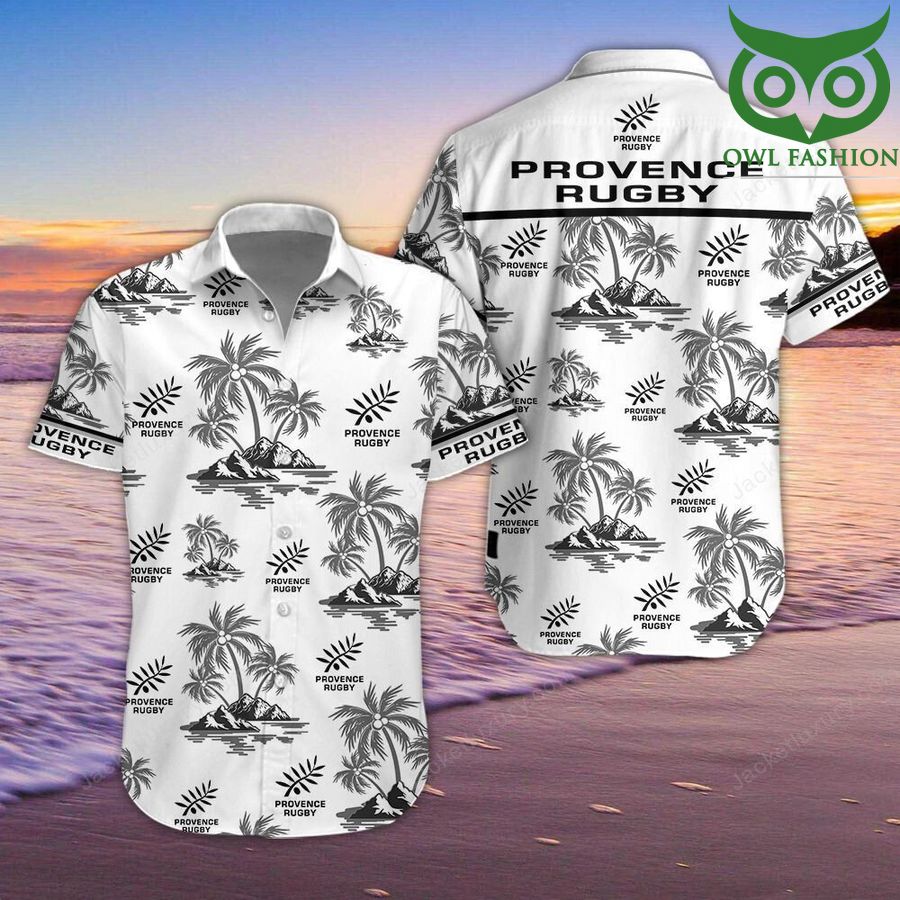 Provence Rugby Hawaiian Shirt Hawaiian Shirt Shortsleeve summer