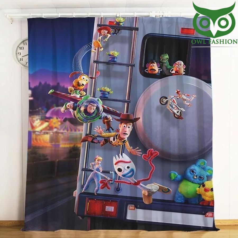 Toy Story Truck 3d Printed waterproof house and room decoration shower window curtains