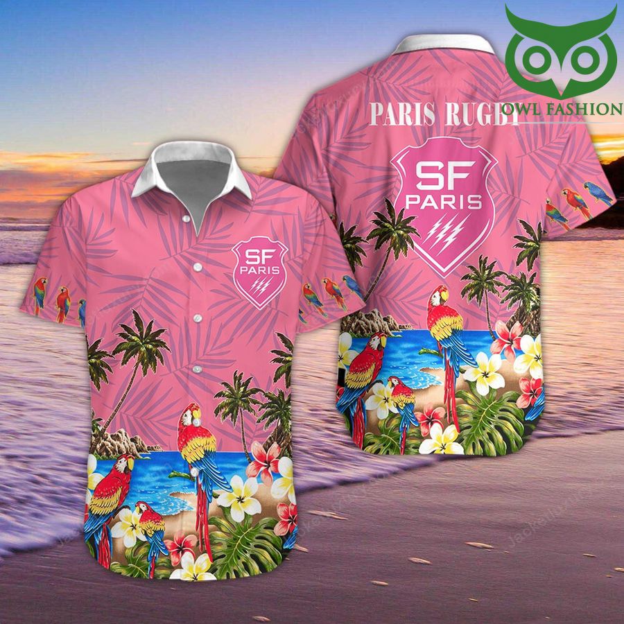 Stade Francais Hawaiian Shirt Hawaiian Shirt Shortsleeve summer