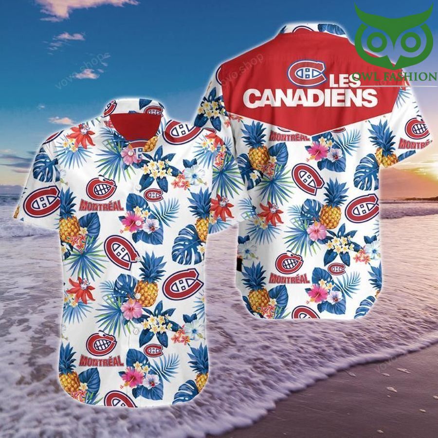 Montreal Canadiens pineapple Hawaiian Shirt