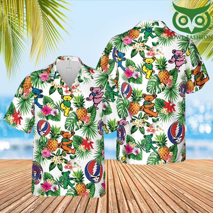 Multiple bears skull Aloha Summer Beach Hawaiian Shirt 